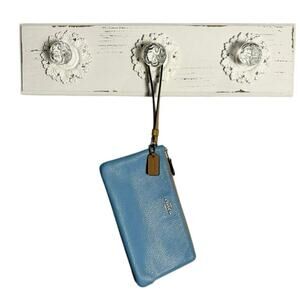 Coach Double Zip Wallet In Colorblock